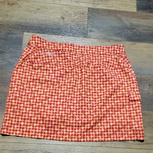 Columbia Pink Orange Asymmetrical Mini Skirt - Picture 10 of 12